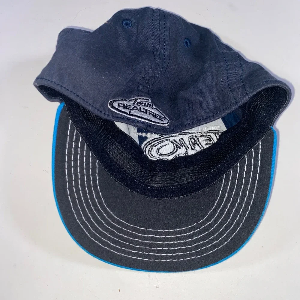 Team Realtree Youth Stretch Fit Baseball Cap Navy Blue Graphic Hat Embroidery